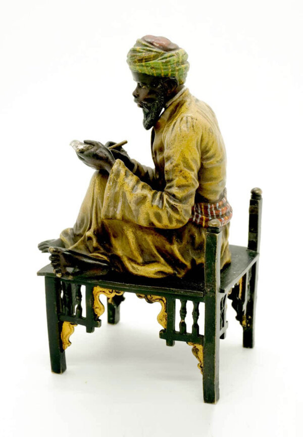 Franz Bergmann Bronze, Schreibender Orientale