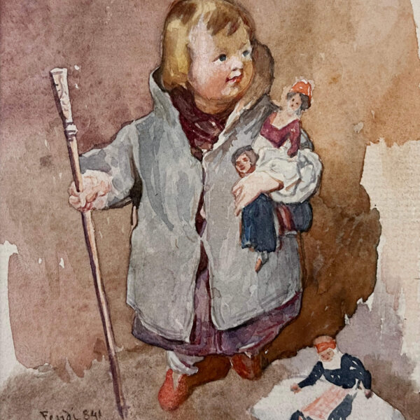 Peter Fendi, Mädchen mit Puppe
