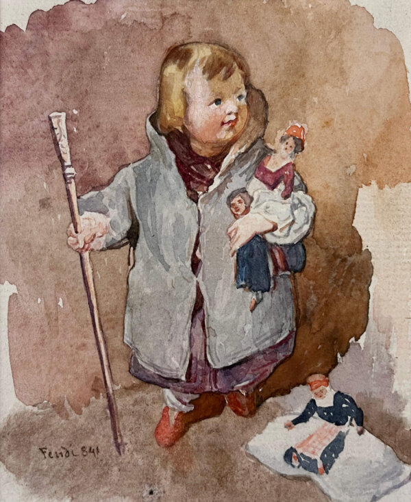 Peter Fendi, Mädchen mit Puppe