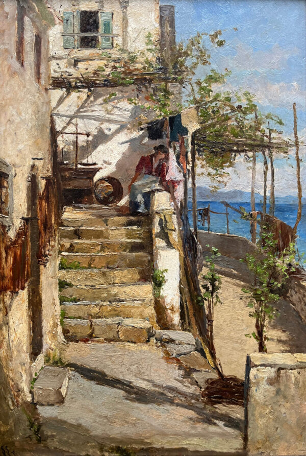 Leontine von Littrow, Terrasse in Abbazia