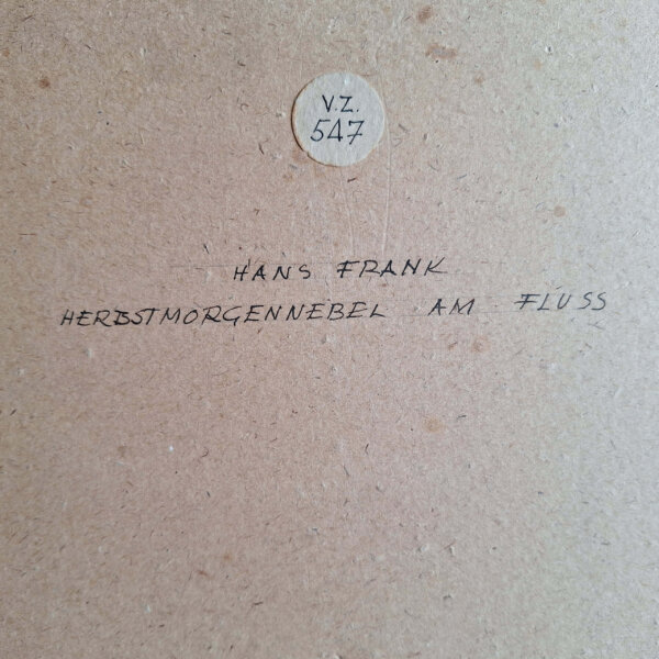 Hans Frank, Herbstmorgennebel