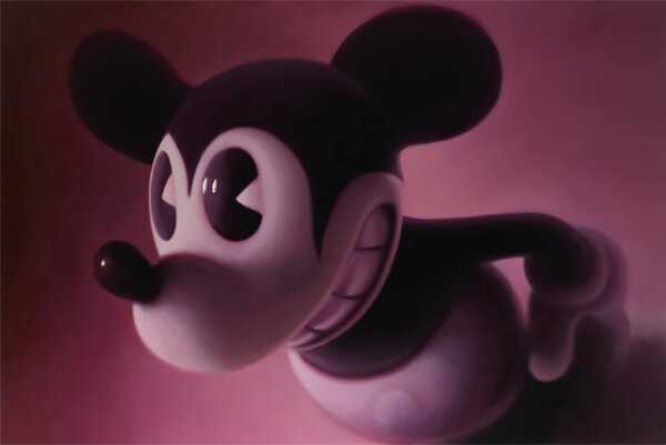 Gottfried Helnwein, Mickey Mouse, pink