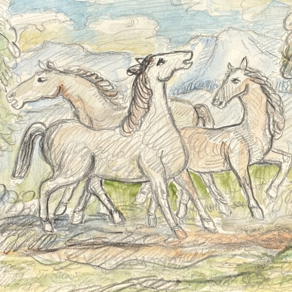 Franz von Zülow, Drei Pferde