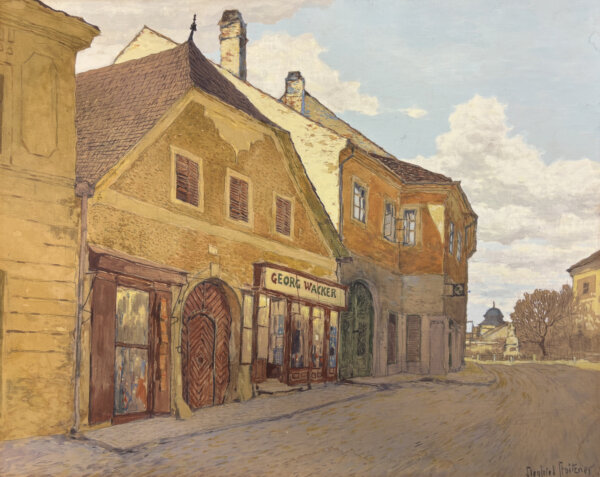 Siegfried Stoitzner, Dorfstraße in der Wachau